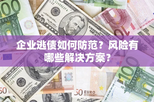 北京企业逃债如何防范？风险有哪些解决方案？