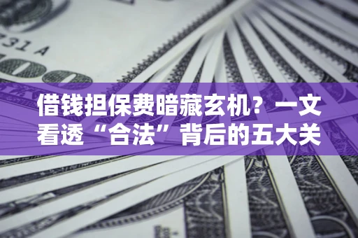 北京借钱担保费暗藏玄机？一文看透“合法”背后的五大关键陷阱