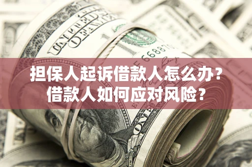 北京担保人起诉借款人怎么办？借款人如何应对风险？