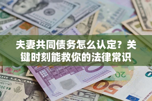 北京夫妻共同债务怎么认定？关键时刻能救你的法律常识