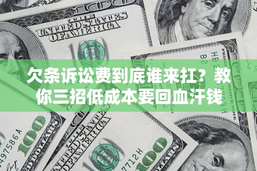 北京欠条诉讼费到底谁来扛？教你三招低成本要回血汗钱